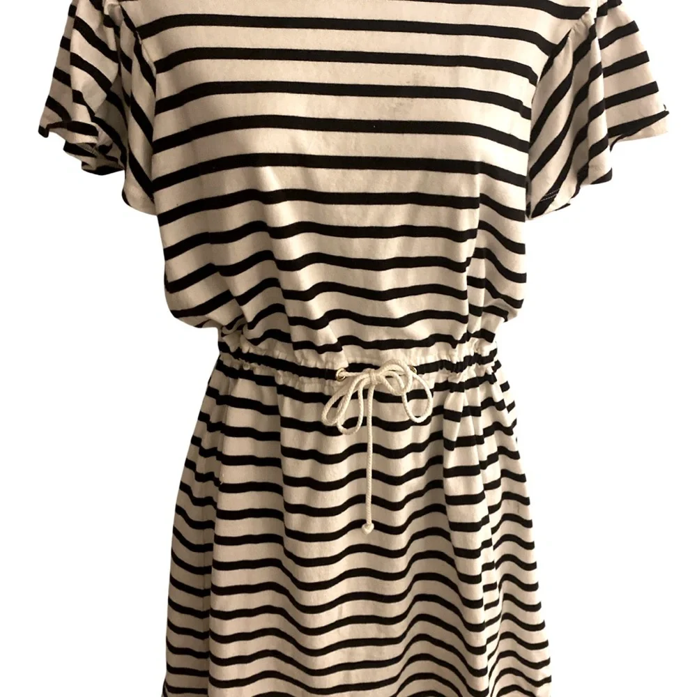 Kate Spade Black and White Striped Dress - S black white striped , all cotton